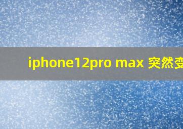 iphone12pro max 突然变蓝